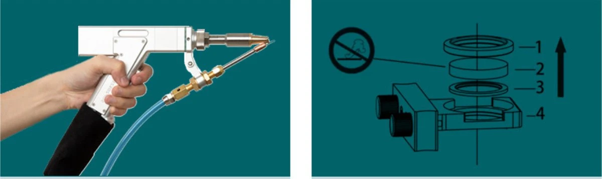 CW laser welding gun